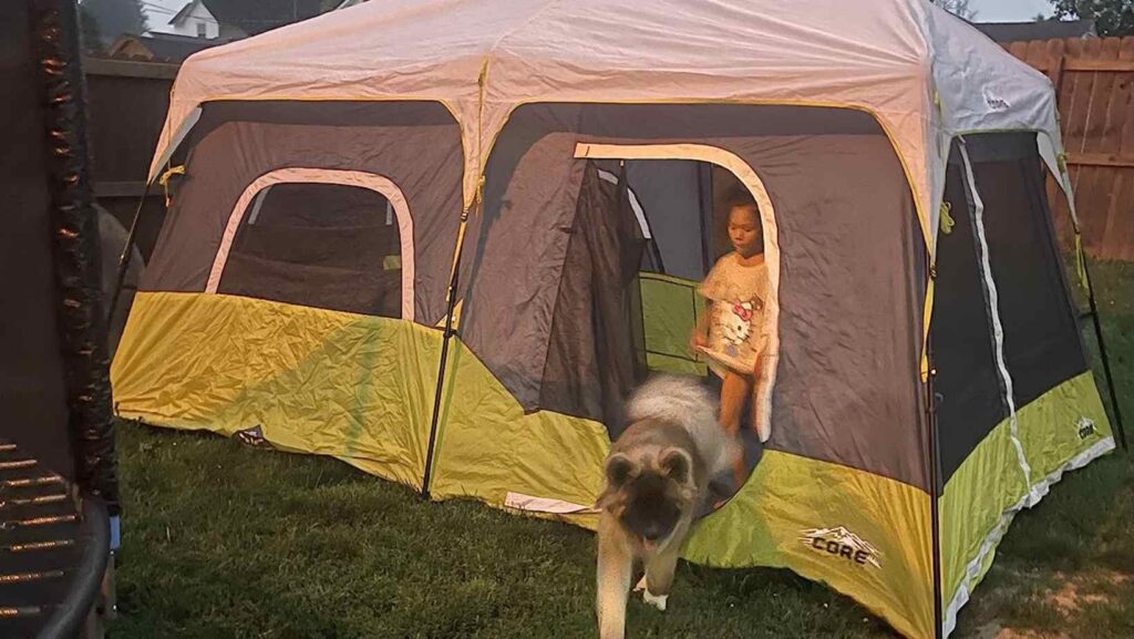 Core 9 Pers camping tent for dog