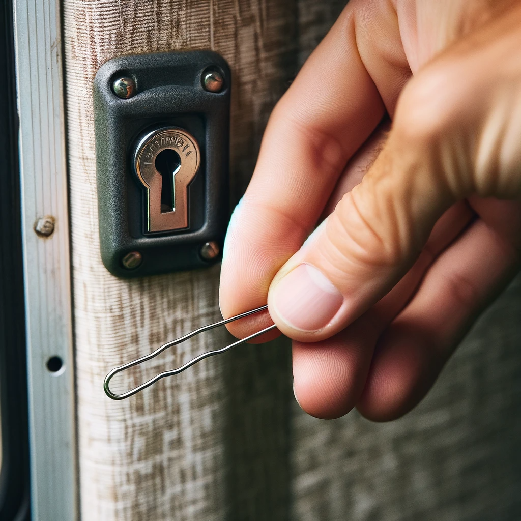 how to pick a camper lock with a bobby pin