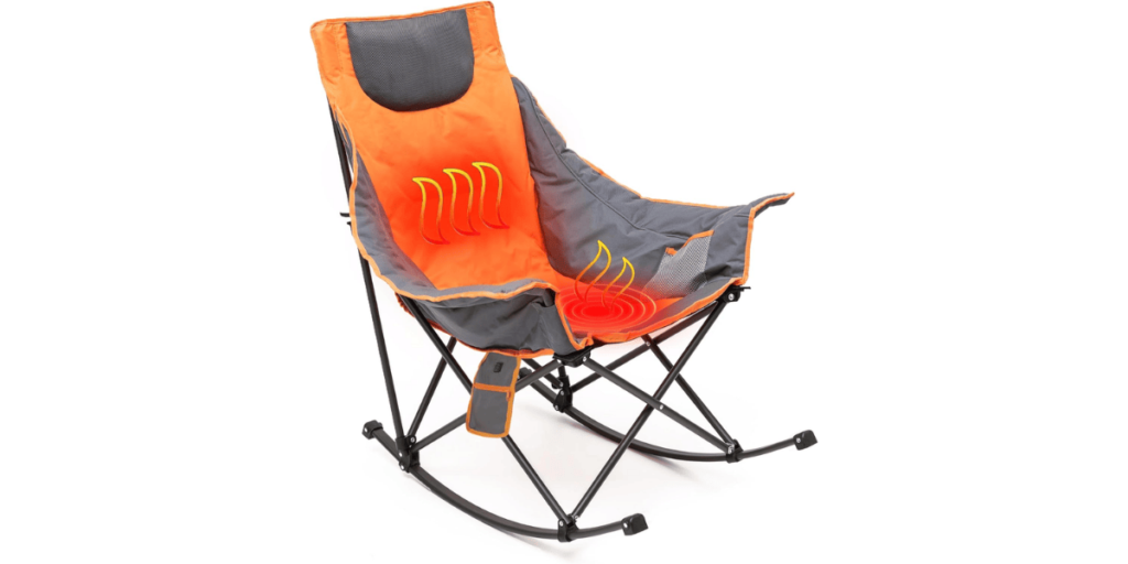 oversized heated camping chair